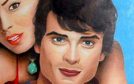 Smallville pencil crayon art